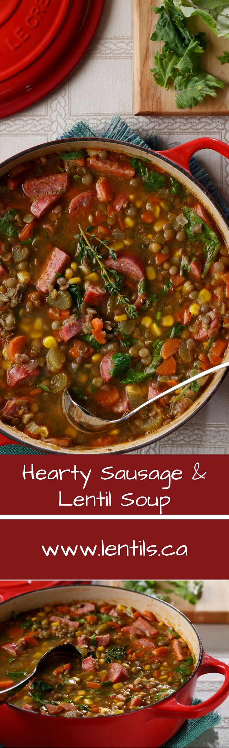 Hearty Sausage And Lentil Soup Lentilsca 8106